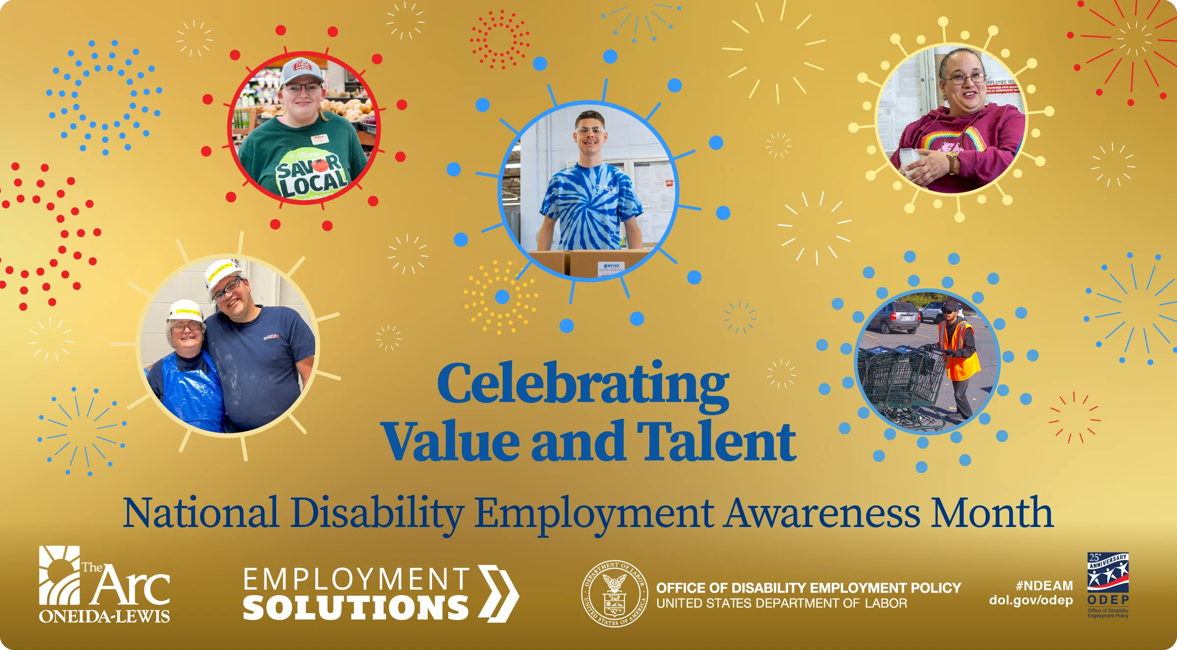 🎆 National Disability Employment Awareness month background image