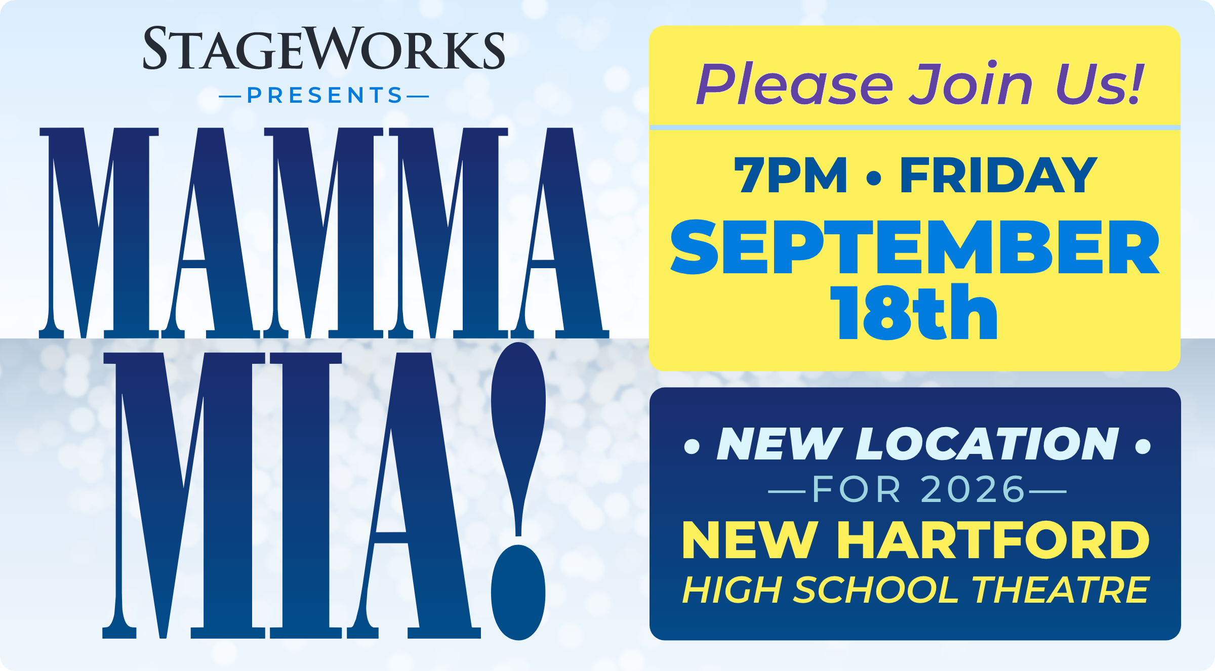 StageWorks Presents Mamma Mia! background image